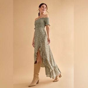 Perdita Smock Top Floral Maxi Dress